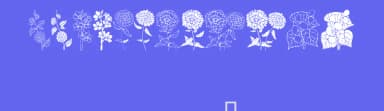 DT Flowers by Dantingler — Dingbats Font — thumbnail 3