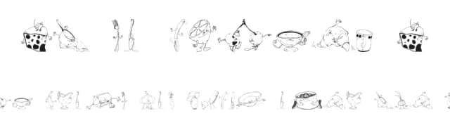 DT No Mickey D by Dantingler — Dingbats Font