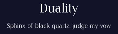 Duality by Darja Peklaj — Serif Font — thumbnail 2