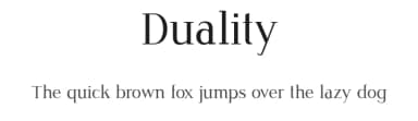 Duality by Darja Peklaj — Serif Font — thumbnail 1