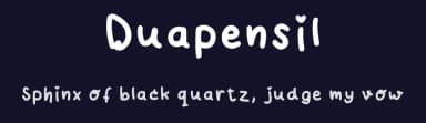Duapensil by Rara Solomamma — Script Handwritten Font — thumbnail 2