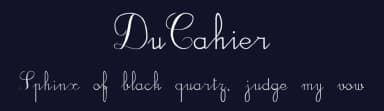 DuCahier by Philippe Tassel — Script Handwritten Font — thumbnail 2