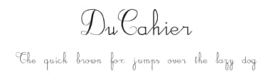 DuCahier by Philippe Tassel — Script Handwritten Font — thumbnail 1