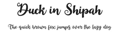 Duck in Shipah by cove703 — Script Handwritten Font — thumbnail 1