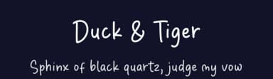 Duck & Tiger by Balpirick Studio — Script Handwritten Font — thumbnail 2