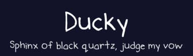 Ducky by Zara Yow — Script Handwritten Font — thumbnail 2