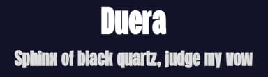Duera by Måns Grebäck — Sans Serif Font — thumbnail 2
