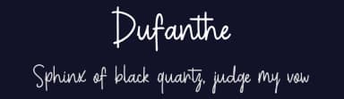 Dufanthe by Khurasan — Script Handwritten Font — thumbnail 2