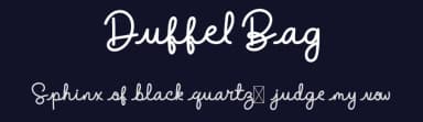 Duffel Bag by twinletter — Script Handwritten Font — thumbnail 2