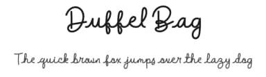 Duffel Bag by twinletter — Script Handwritten Font — thumbnail 1