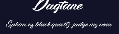 Dugtane by Muhammad Ahwal Bobby — Script Handwritten Font — thumbnail 2