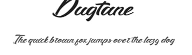 Dugtane by Muhammad Ahwal Bobby — Script Handwritten Font — thumbnail 1