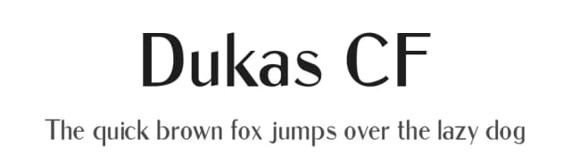 Dukas CF by Chuck's Fonts — Sans Serif Font