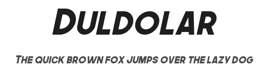 Duldolar by Mochtype — Sans Serif Font