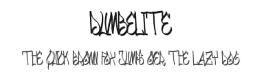 Dumbelite by Studio Hello Good — Script Handwritten Font — thumbnail 1