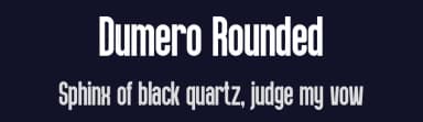 Dumero Rounded by Gilang Ternadho — Sans Serif Font — thumbnail 2