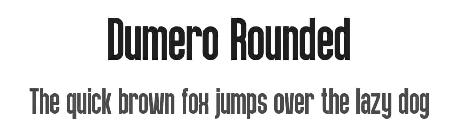 Dumero Rounded by Gilang Ternadho — Sans Serif Font