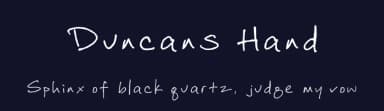 Duncans Hand by Duncan Campbell — Script Handwritten Font — thumbnail 2