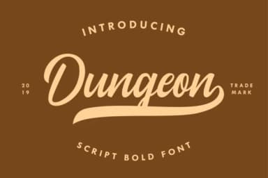 Dungeon Font by 78soeef Design — Script Handwritten Font — thumbnail 1