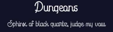 Dungeons by Rometheme Std — Script Handwritten Font — thumbnail 2