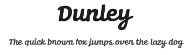 Dunley by Eko Bimantara — Script Handwritten Font — thumbnail 1
