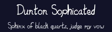 Dunton Sophicated by Zach Dunton — Script Handwritten Font — thumbnail 2