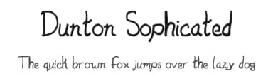 Dunton Sophicated by Zach Dunton — Script Handwritten Font — thumbnail 1
