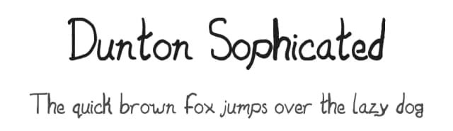 Dunton Sophicated by Zach Dunton — Script Handwritten Font