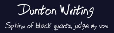 Dunton Writing by Zach Dunton — Script Handwritten Font — thumbnail 2