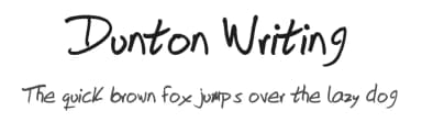 Dunton Writing by Zach Dunton — Script Handwritten Font — thumbnail 1