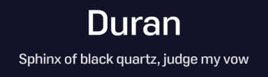 Duran by The Northern Block — Sans Serif Font — thumbnail 2