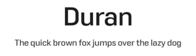 Duran by The Northern Block — Sans Serif Font — thumbnail 1