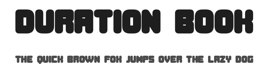 Duration Book by Vladimir Nikolic — Sans Serif Font