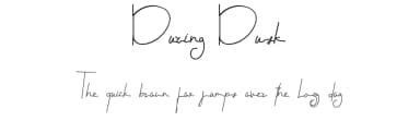 During Dusk by Edric Studio — Script Handwritten Font — thumbnail 1