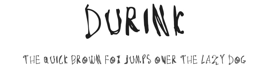 Durink by Anugerah Maulana — Script Handwritten Font