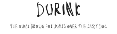Durink by Anugerah Maulana — Script Handwritten Font — thumbnail 1