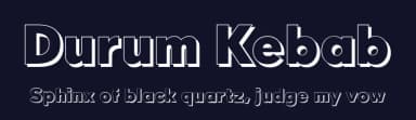 Durum Kebab by deFharo — Sans Serif Font — thumbnail 2