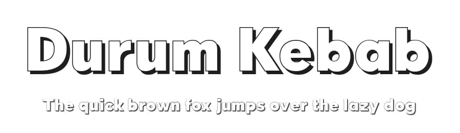 Durum Kebab by deFharo — Sans Serif Font