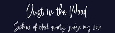 Dust in the Wood by Thirtypath — Script Handwritten Font — thumbnail 2