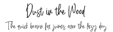 Dust in the Wood by Thirtypath — Script Handwritten Font — thumbnail 1