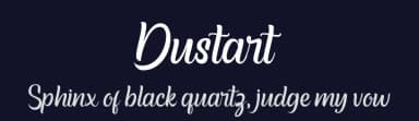 Dustart by Kong Font — Script Handwritten Font — thumbnail 2