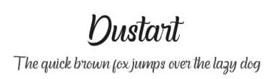 Dustart by Kong Font — Script Handwritten Font — thumbnail 1
