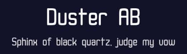 Duster AB by Alex Banks — Sans Serif Font — thumbnail 2