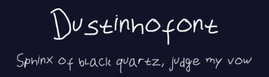Dustinhofont by Dustin W — Script Handwritten Font — thumbnail 2