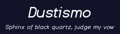 Dustismo by Cheapskate Fonts — Sans Serif Font — thumbnail 2
