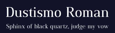 Dustismo Roman by Cheapskate Fonts — Serif Font — thumbnail 2