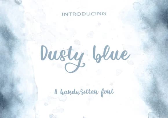 Dusty Blue Font by Ira Natasha — Script Handwritten Font