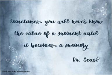 Dusty Blue Font by Ira Natasha — Script Handwritten Font — thumbnail 5