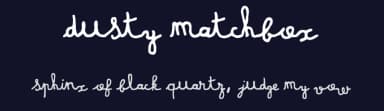 Dusty Matchbox by Frederic — Script Handwritten Font — thumbnail 2