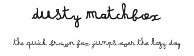 Dusty Matchbox by Frederic — Script Handwritten Font — thumbnail 1